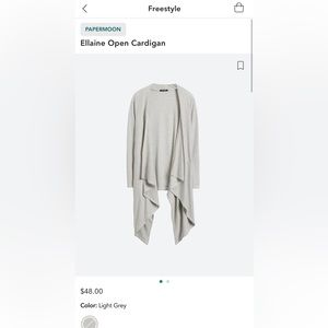 Paper moon striped open from cardigan - size XL